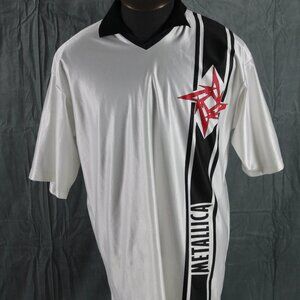 Metallica Shirt (VTG) - Metallica M Star Logo Soccer Jersey by Giant - Men's XL